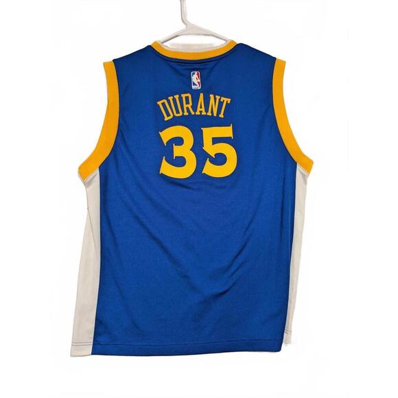 adidas Other - Adidas Golden State Warriors Kevin Durant Basketball Jersey - Youth XL Blue Gold
